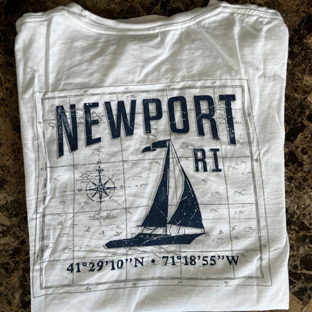 NWOT "Newport" Tee, Medium, Comfort Wash! 100% Ring Spun Cotton, So soft! - Picture 3 of 3